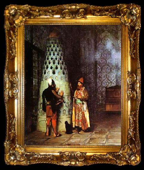 framed  unknow artist Arab or Arabic people and life. Orientalism oil paintings 498, ta009-2